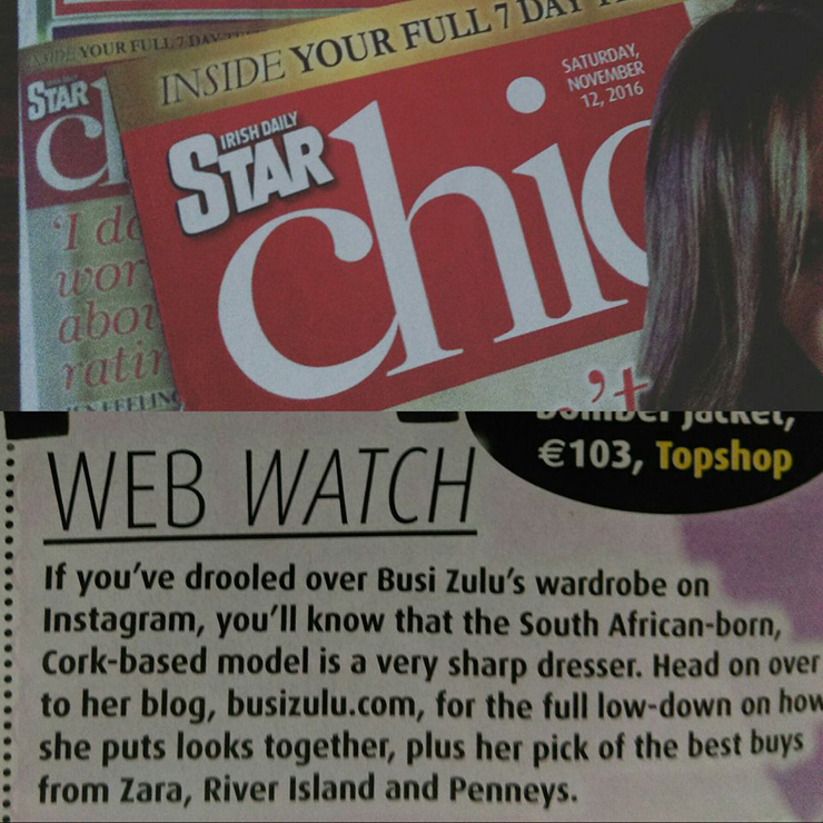 Irish Daily Star – Chic Magazine